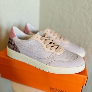 Miz Mooz Veronica‎ Leather Sneaker Lotus Metallic Size 10 Euro 41, NWT